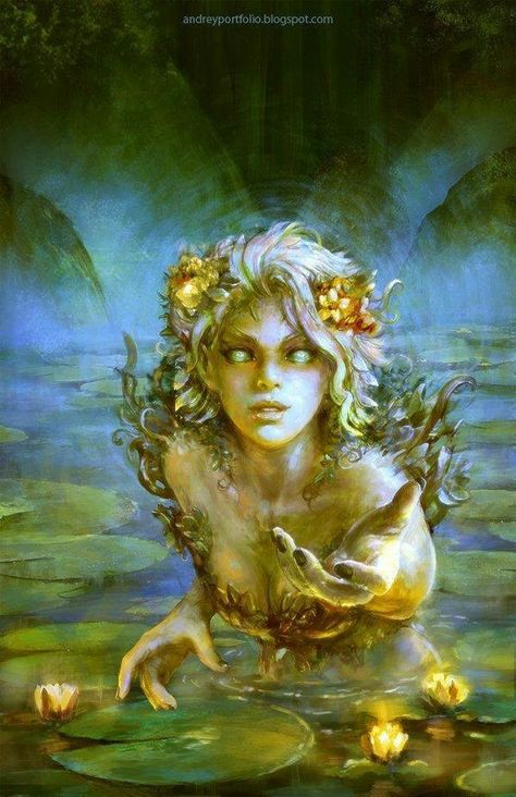 Fantasy art water nymph Fantasy Magic, Soyut Sanat Tabloları, Arte Inspo, Arte Fantasy, Mermaid Art, 판타지 아트, Fantasy Inspiration, Magical Creatures, Art References