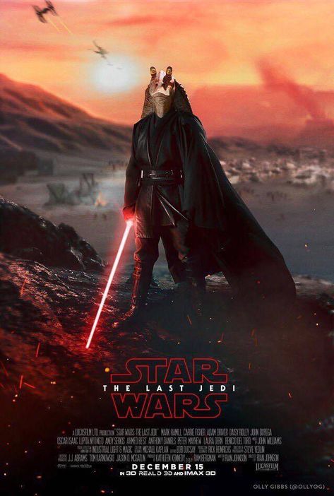 Here’s some amazing, totally legitimate news from a trustworthy Facebook fan-page dedicated to Star Wars: The Last Jedi. For weeks and weeks fans of the beloved franchise have been wondering just who the subtitle for the eighth installment is referencing, and well… this new poster spills all the beans. Yes ladies and gentlemen, in a shocking turn … Darth Jar Jar, Jar Jar Binks, Anakin Vader, Star Wars Obi Wan, Star Wars Watch, The Last Jedi, Movies And Series, Star Wars Images, Star Wars Fan Art