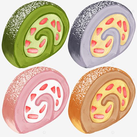 Cake Icon, Cake Png, Swiss Roll Cake, Cake Drawing, Cake Illustration, Cartoon Clouds, Candy Cakes, Swiss Roll, Roll Cake