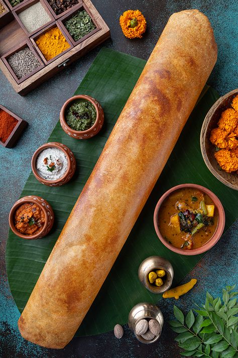 Padmanabham on Behance South Indian Restaurant, Indian Food Photography, Food Cart Design, Food Photoshoot, Vegetarian Fast Food, Food Photography Inspiration, Food Photography Tips, New Delhi India, Food Drink Photography