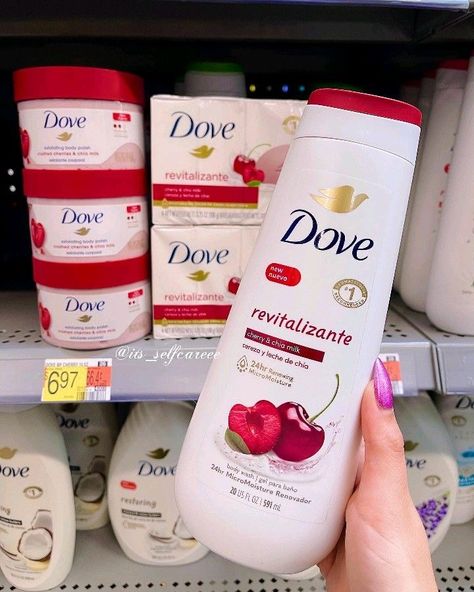 Cherry Body Wash, Dove Cherry, Body Wash Aesthetic, Wash Aesthetic, Dove Body Wash, Body Hygiene, Hygiene Care, Bath And Body Works Perfume, Shower Skin Care