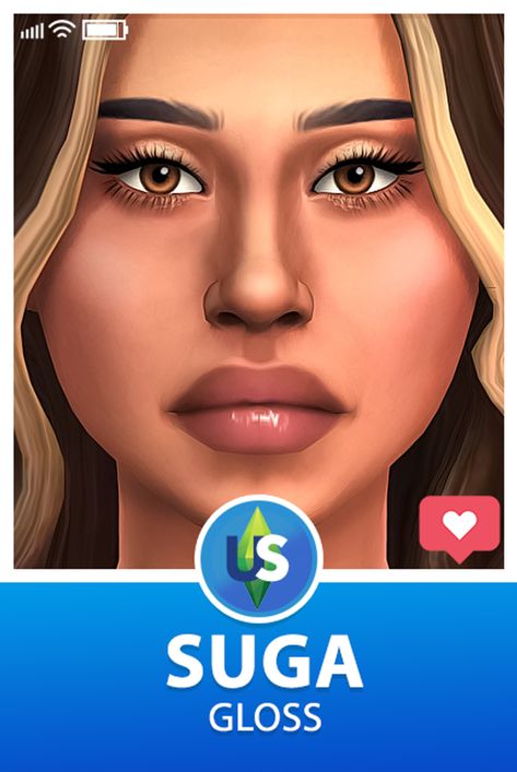 SUGA GLOSS | URBAN | Patreon Sims 4 Cc Makeup, Sims 4 Cas, Sims 4 Cc Finds, Sims 4 Custom Content, Maxis Match, Custom Content, The Sims 4, Sims Cc, The Sims