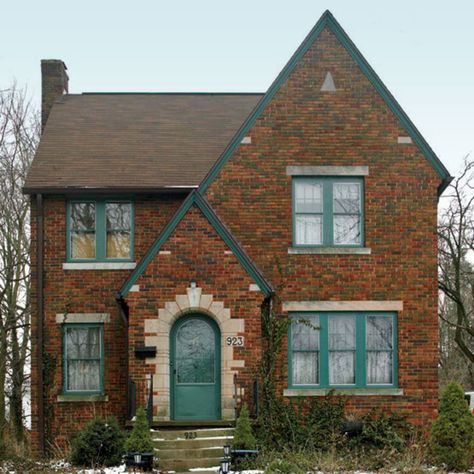 1930 Kitchen, Tudor Architecture, Tudor Kitchen, Brick Cottage, Tudor Cottage, Storybook Homes, Rocky River, Tudor Style Homes, Storybook Cottage