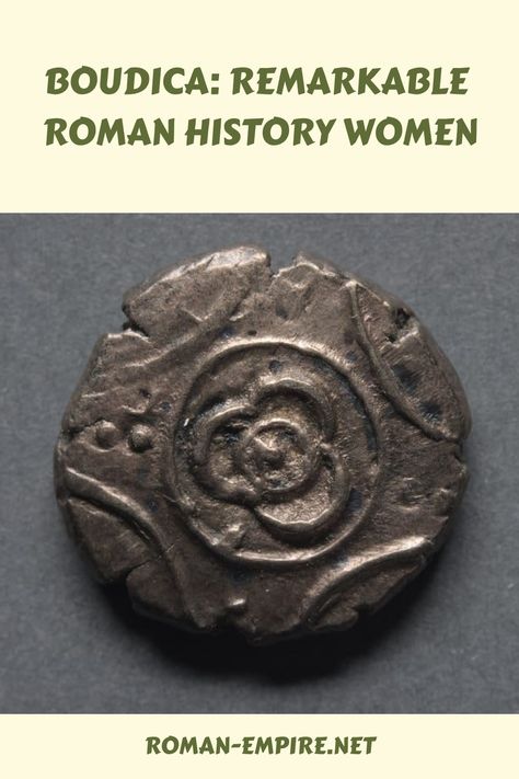 Ancient coin with intricate design, highlighting legendary Boudica. Iceni Tribe, History Women, Roman Britain, Westminster Bridge, Archaeological Discoveries, The Roman Empire, Public Sculpture, The Romans, Warrior Queen