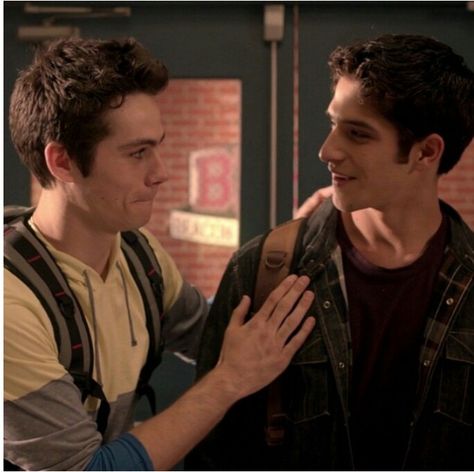 "Stiles and I both feel it -everyday, like you said we would. And It makes me think about that quote Jennifer used to start her first class. Cause when I feel it, it's like I'm looking into the heart of an immense darkness."  "So what do you do instead?"  "I look for my friends."   --  Teen Wolf Season 3a finale ♥ Teen Wolf Season 5, Scott And Stiles, Man Hug, Teen Wolf Seasons, Teen Wolf Mtv, Teen Wolf Dylan, Teen Tv, Teen Wolf Stiles, Wolf Love