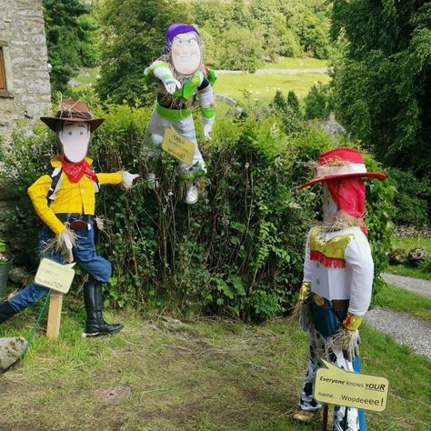 Toy Story Scarecrow Ideas, Toy Story Scarecrow, Scarecrow Ideas, Scarecrow Festival, Garden Plans, Yorkshire Dales, To Infinity And Beyond, Scarecrow, Garden Planning