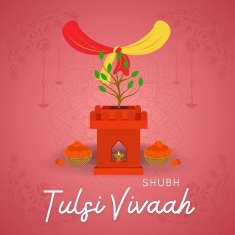 Tulsi Vivah Wishes, Tulsi Vivah, Festival Wishes, Indian Festival, Wishes Messages, Indian Festivals, Spirituality, The 100, Festival