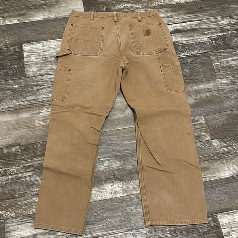 Vintage Carhartt Pants Double Knee A Couple Of Dirt But You Can Wash It Away Vintage Carhartt Pants, Clothing Wishlist, Carhartt Pants, Men Carhartt, Beige Pants, Pants Vintage, Vintage Carhartt, Cargo Pant, Tan Brown