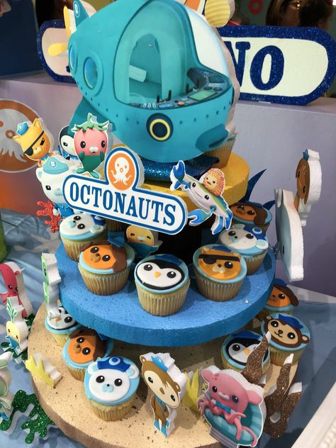 Octonauts cupcakes Octonauts Icon, Octonauts Cupcakes, Octonauts Birthday Party, Octonauts Party, Garfield Pictures, Art Gallery Interior, Iphone Wallpaper Themes, 4th Birthday Parties, Disney Funny