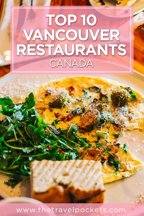 You have to tray these 10 restaurants in Vancouver, Canada! #Vancouver #Canada #goodeats #ramen #brunch Canada Restaurants, Things To Do When Traveling, Vancouver Vacation, Vancouver Restaurants, British Columbia Travel, Top 10 Restaurants, Vancouver Travel, Canada Food, Canada Travel Guide