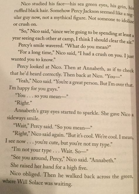 One of the best Pages in the whole book 😊 The Blood of Olympus Page 488 Percabeth Book Pages, The Blood Of Olympus, Blood Of Olympus, Rick Riordan Series, Percy And Annabeth, Wait What, Percy Jackson Memes, Magnus Chase, Book People