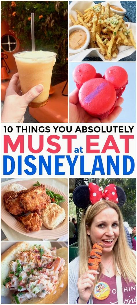 The 10 things you MUST eat at Disneyland and California Adventure Parks. Photos, descriptions, locations, and insider tips for an awesome Disney food tour! Disneyland Churros, Disneyland And California Adventure, Best Disneyland Food, Disneyland Trip Planning, Disneyland Snacks, Disneyland Vacation Planning, Adventure Parks, Disneyland Ca, Disneyland Secrets