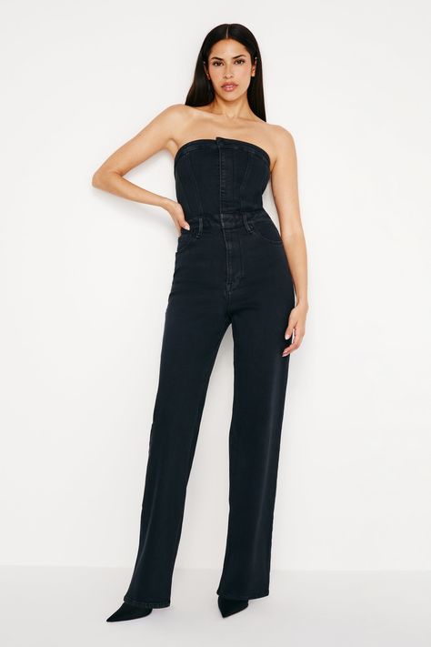 Best Petite Jeans, Tube Jumpsuit, Jumpsuit And Blazer, Pull On Jeans, Skirt Belt, Dress Pant, Good American, Cropped Denim, Denim Outfit