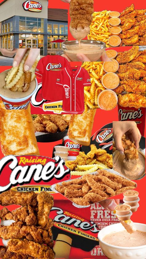 CANES Raising Canes Wallpaper, Canes Restaurant, Canes Wallpaper, Junk Food Snacks Aesthetic, Raising Canes, Best Fast Food, Junk Food Snacks, Food Babe, Food Therapy