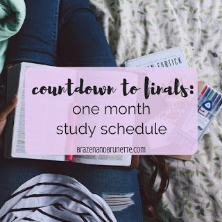 6 things to do a month before your finals to help you study. finals study schedule. one month study schedule. law school study schedule. studying for finals in law school. law school finals. law school studying. law student studying. law school exams. law school tests. law school blog. law student blogger | brazenandbrunette.com Finals Study Schedule, School Study Schedule, Exam Study Schedule, Study Finals, Law School Study, Finals Study, Academic Tips, College Essay Tips, Studying For Finals