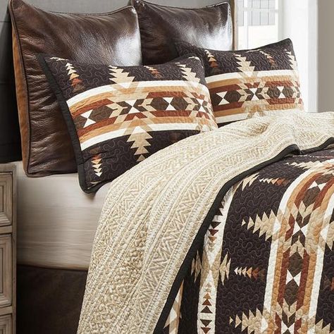 Latest Quilts, Coverlets and Quilt Sets | Latestliving.com – Latest Bedding Aztec Bedding, Southwestern Bedding, Western Bedding, Bed Comforter Sets, Rustic Bedding, Euro Pillow, Quilt Set, Pillows And Throws, Bed Set