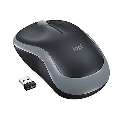 Logitech M185 Wireless Mouse, 2.4GHz with USB Mini Receiver, 12-Month Battery Life, 1000 DPI Optical Tracking, Ambidextrous, Compatible with PC, Mac, Laptop - Grey : Amazon.co.uk: Computers & Accessories Computer Memory Types, Logitech Mouse, Pc Mouse, Windows Vista, Mac Computer, Computer Setup, Mac Laptop, Data Transmission, Wireless Technology