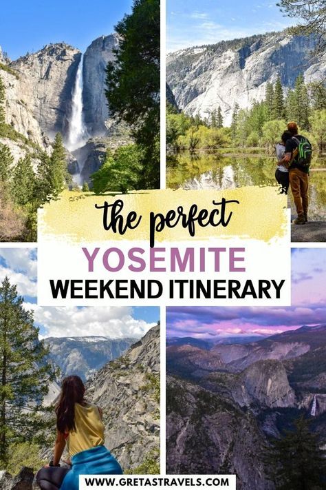 Yosemite Itinerary, West Coast Travel, Yosemite Trip, Beautiful Parks, Being Outdoors, Weekend Itinerary, California Travel Road Trips, National Parks Usa, Yosemite Valley