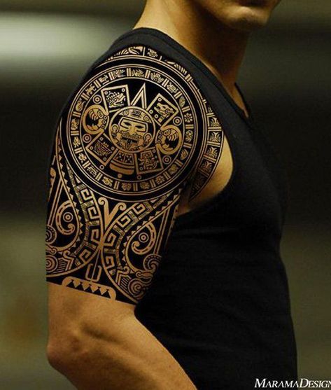 Aztec Tattoos, Hindu Tattoo, Maori Tattoos, Marquesan Tattoos, Maori Tattoo Designs, Samoan Tattoo, Warrior Tattoos, Aztec Tattoo, Irezumi Tattoos