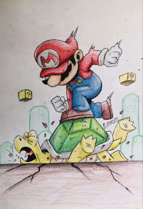 How To Draw Mario, Mario Drawing, Mario Brother, Sketchbook Challenge, Spiderman Art Sketch, Pencil Drawings Easy, Mario Bros., Mario And Luigi, Spiderman Art