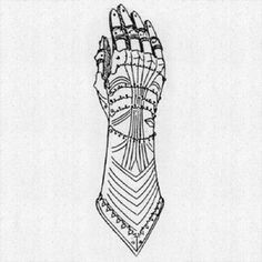 Gauntlet Pattern, Gauntlet Armor, Armor Hand, Leather Gauntlet, Medieval Tattoo, How To Make Leather, Armor Tattoo, Sharpie Tattoos, Military Tattoos