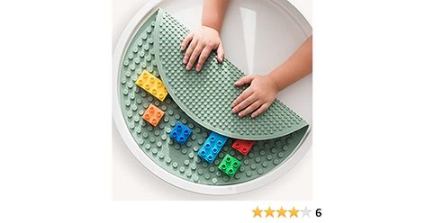 Amazon.com: Inspire My Play - Silicone Building Blocks Baseplate - Compatible with All Major Building Block Brands - Double Sided for Large Building Blocks - Perfect Accessory for Sensory PlayTray - Green : Baby Mama Gif, Toddler Sensory Bins, Large Building, Kids Sensory, Baby Gym, Construction Toys, Green Baby, Sensory Bins, Learning Games