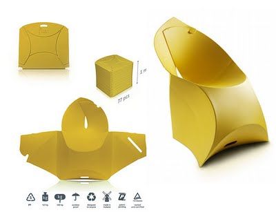 Flux Chair Origami Furniture, Origami Home Decor, Wheelchairs Design, Foldable Chair, Materials And Structures, Modular Chair, Foldable Furniture, Floor Protectors For Chairs, Paper Architecture