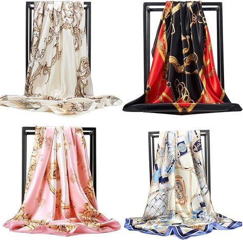 Everyone needs a silk scarf. All hair types can benefit from a silk scarf. Contains frizz for a smooth finish when you wake up in the morning. #ad Satin Hair Wrap, Hair Wrapping, Cashmere Winter Scarf, Mens Cashmere Scarf, Large Square Scarf, Silk Scarf Hair, Hair Wrap Scarf, Designer Scarf, Satin Scarf