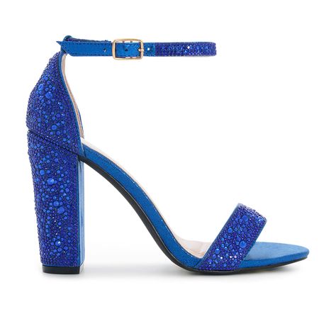 Look stylish and feel comfortable with the Celina-29A Closed Back Open Toe Mid Block Heel. Crafted from shimmer material, these heels feature adjustable buckle straps and cushioned insole support for all-day comfort. Royal Blue Quince Heels, Prom Shoes Blue Sparkle High Heels, Blue And Gold Heels, Royal Blue Dress Shoes, Quinceañera Shoes, Blue Glitter Evening Heels, Royal Blue High Heels, Cheap Blue Heels With 4-inch Heel, Quince Heels