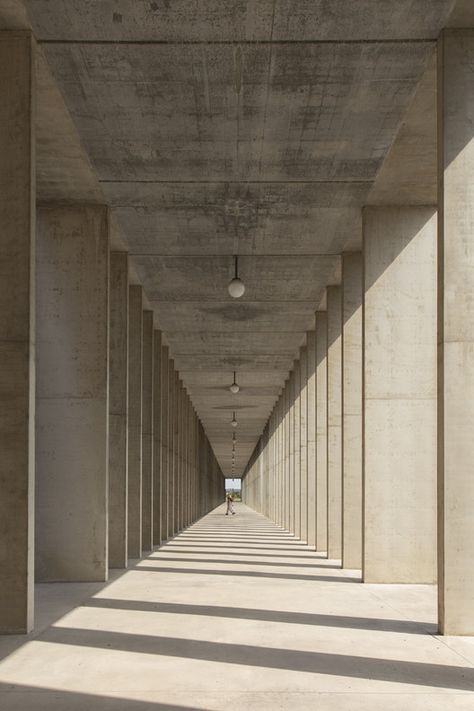 © Laurian Ghinitoiu Aldo Rossi, Rustic Living Room Furniture, Vanishing Point, Brutalist Architecture, Concrete Structure, Classical Architecture, Brutalism, Fukuoka, Kazan