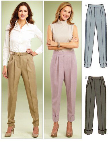 Pleated Pants Pattern, Alterations Clothing, Short Jacket Pattern, Trouser Pants Pattern, Sew Pants, Pants Patterns, Kwik Sew Patterns, Trendy Trouser, Clothes Fabric