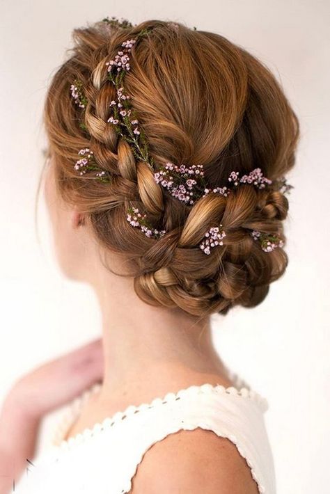 18 stylish wedding hairstyles to beautify your big day! - hairstyle ideas #stylish #wedding #hairstyles #beautify #your #big #day! #hairstyle #ideas Hairstyles Accessories, Hair Journal, Seelie Court, Travelling Tips, Wedding Updos, Fancy Hair, Big Braids, Flower Crown Hairstyle, Elegant Wedding Hair