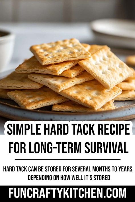 Hard Tack Recipe, Hard Tack, Cookie Craft, Crock Pot Desserts, Hamburger Steak, Survival Food, Game Food, Gluten Free Flour, Food Staples