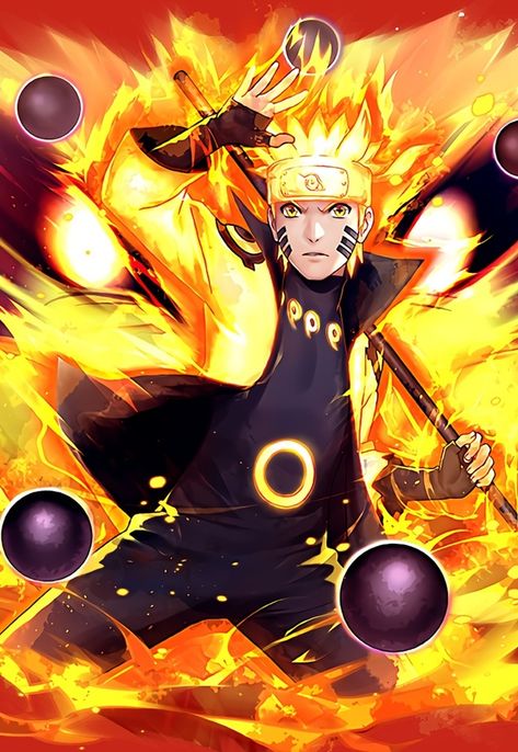 Naruto Kurama Mode, Six Paths Sage Mode, Naruto Kurama, Sage Mode, Comic Poster, Naruto Uzumaki, Online Art Gallery, User Profile, Online Art