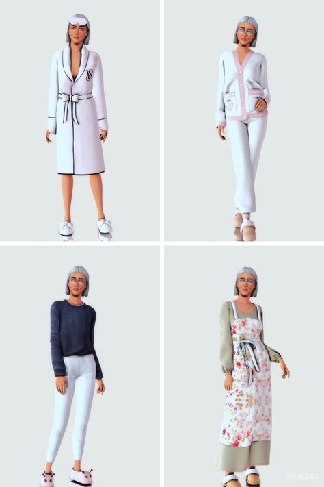 Elder's Look Book / Night In | Patreon Ts4 Elder Clothes, Sims 4 Cc Elderly Clothes, Ts4 Cc Elder Clothes, Sims 4 Cc For Elders, Sims 4 Cc Old Lady Clothes, Sims 4 Elderly Clothes, Elder Sims 4 Cc Clothes, Sims 4 Cc Elder Clothes Patreon, Sims 4 Cc Clothes For Elders