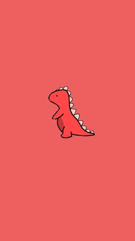 Dinosaur Desktop Wallpaper Aesthetic, Red Dinosaur Wallpaper, Saved Wallpaper, Notion Wallpaper, Cool Backrounds, Dinosaur Jurassic Park, Colouring Drawing, Red Dinosaur, Funny Quotes Wallpaper