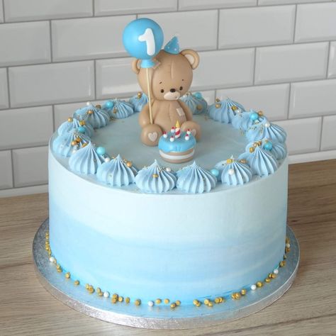 Cake Design With Fondant, Baby Birthday Cakes Boy, 1st Birthday Cake Designs For Boys, 1st Birthday Cake Boy Without Fondant, Cake For 1st Birthday Boy, Boys Cakes Birthday, 1 Birthday Cake Boy, Baby Boy 1st Birthday Cake Ideas, Blue Theme Birthday Cake