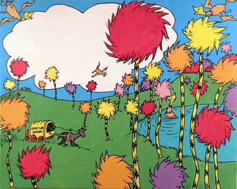 lorax trees | ... loves the lorax we are attempting to decorate her bedroom lorax style The Cat In The Hat, The Lorax, Cat In The Hat, Dr Seuss