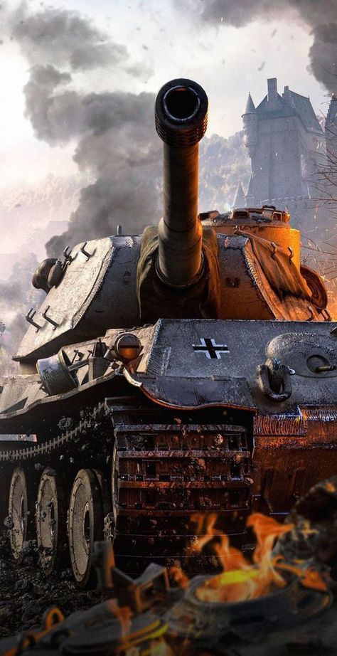 Wallpaper Ww2, World Of Tanks Wallpapers, Ww2 Wallpaper, Tank Drawing, Perang Dunia Ii, Sejarah Asia, Tank Wallpaper, Tiger 2, Wwii Fighter Planes