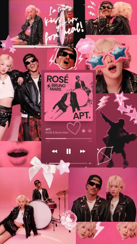 Literally OBSESSED with this song! #apt #rose #roseblackpink #aptbrunomars #aptrose #aptsong #aptwallpaper #pink #brunomars #vibes #wallpaper #pinkaesthethic #song #songaesthetic #love Mars Wallpaper, Vibes Wallpaper, Rosé Aesthetic, Park Rosé, Rose Wallpaper, Blackpink Video, Park Chaeyoung, Bruno Mars, Rosé Blackpink