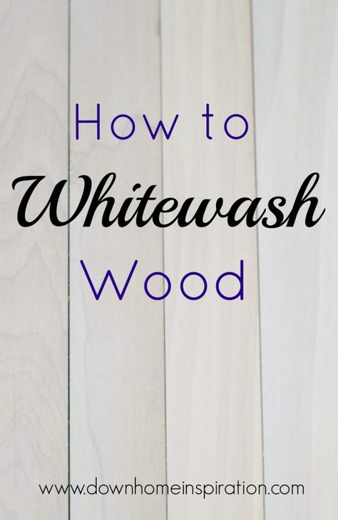 Whitewashing wood is a super simple way to create a fun look for your wood project. And it is so much easier than you might have thought. How To Whitewash Wood, How To Whitewash, Wall Partition, Living Vintage, Whitewash Wood, Table Cafe, Diy Pallet Projects, Paint Stain, Redo Furniture