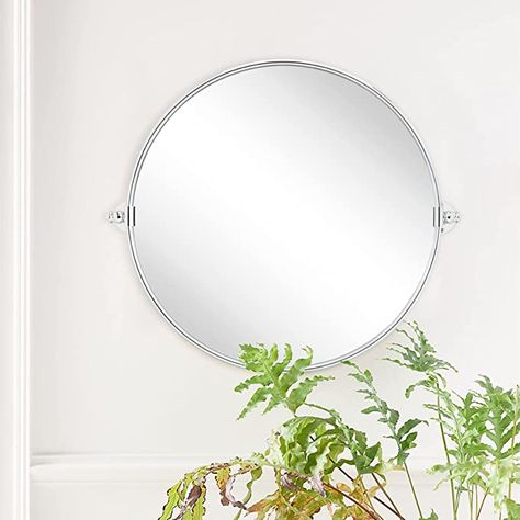 Pivot Bathroom Mirror, Fogless Mirror, Mounted Bathroom Vanity, Wall Mounted Bathroom Vanity, Mirror Collection, Mirror Room, Vanity Mirrors, Mirror Shop, Circular Design