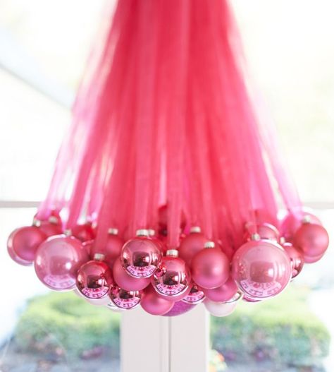 diy christmas chandelier, christmas decorations, crafts, lighting, repurposing upcycling, seasonal holiday decor Diy Christmas Chandelier, Store Ornaments, Christmas Chandelier, Dollar Diy, Dollar Store Christmas, Diy Chandelier, Navidad Diy, Diy Holiday Decor, Noel Christmas