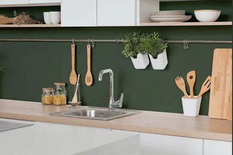 Benjamin Moore Boreal Forest kitchen backsplash Boreal Forest Benjamin Moore Bedroom, Benjamin Moore Boreal Forest, Boreal Forest Benjamin Moore, Watery Sherwin Williams, Forest Kitchen, Sherwin Williams Blue, Sherwin Williams Green, Benjamin Moore Blue, Blue Gray Paint Colors