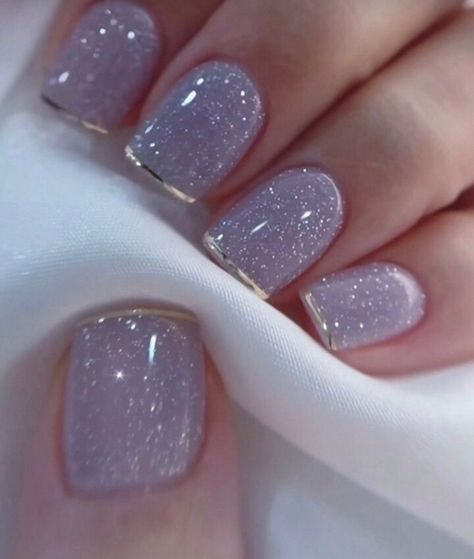 Wedding Nails Beach Brides, Cute Gel Nail Polish Designs, Simple Cute Acrylic Nail Designs, Nails Acrylic Simple Designs, Spring Nails 2024 Trends Dip Powder, Cute Glitter Nails, Pink Girly Nails, Glitter Nails Short, Gel Polish Nails