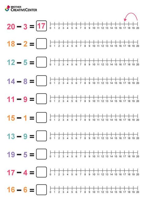 Subtraction To 20, Kids Math Activities, Money Math Worksheets, Montessori Math Activities, Line Math, Fun Math Worksheets, Teaching Math Strategies, Math Addition Worksheets, Mathematics Worksheets