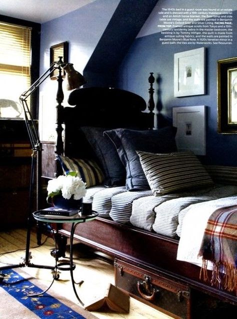 www.eyefordesignlfd.blogspot.com: Decorate In Ivy League Preppy Style Houses Ideas, Bedroom Vintage, Ivy League, Cheap Decor, Cheap Home Decor, Home Improvement Projects, Boy's Room, Guest Bedroom, British Style