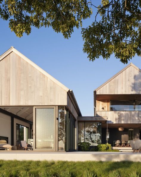 Double Gable House, Double Gable Roof, Gable House, Robert Young, House With Balcony, East Lake, Salt Box, Gable Roof, Modern Farmhouse Exterior