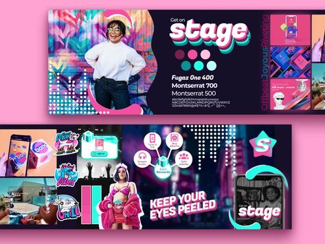 Stage Stylescape by Gautham S on Dribbble Mood Board Design, Brand Board, Music Event, Packaging Design Inspiration, Event Styling, Graphic Design Inspiration, Design Inspo, Global Community, Creative Professional