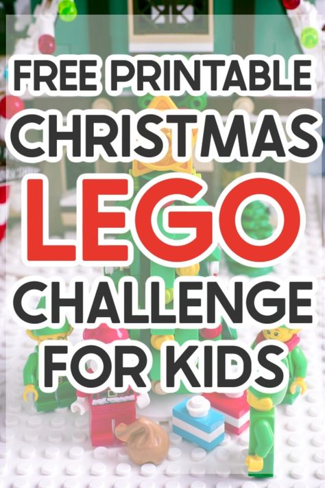 Lego Stem Activities, Lego Easter, Christmas Activity For Kids, Christmas Lego, Lego Advent, Used Legos, Christmas Word Search, Christmas Lesson, Lego Challenge